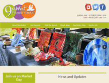 Tablet Screenshot of 9thwestfarmersmarket.org